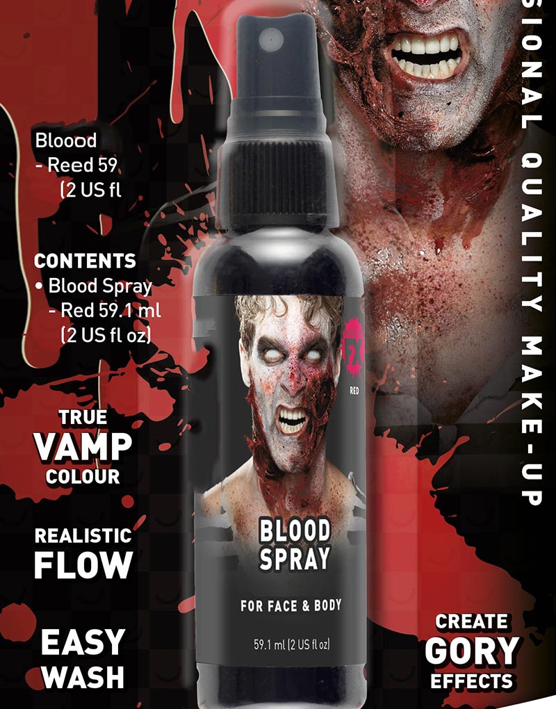 Röd Blodspray för Kropp och Ansikte 59 ml