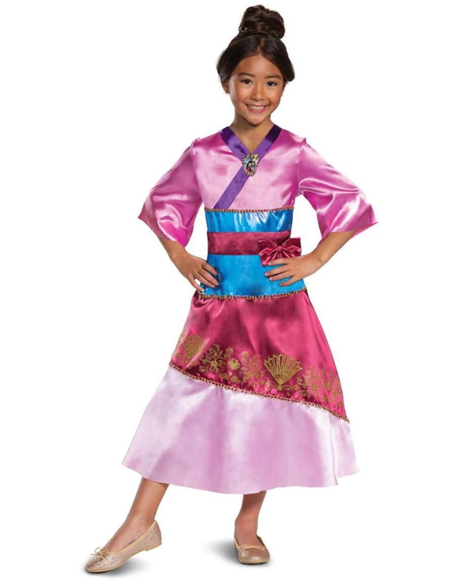 Mulan - Licensierad Deluxe Disney Kostym för Barn