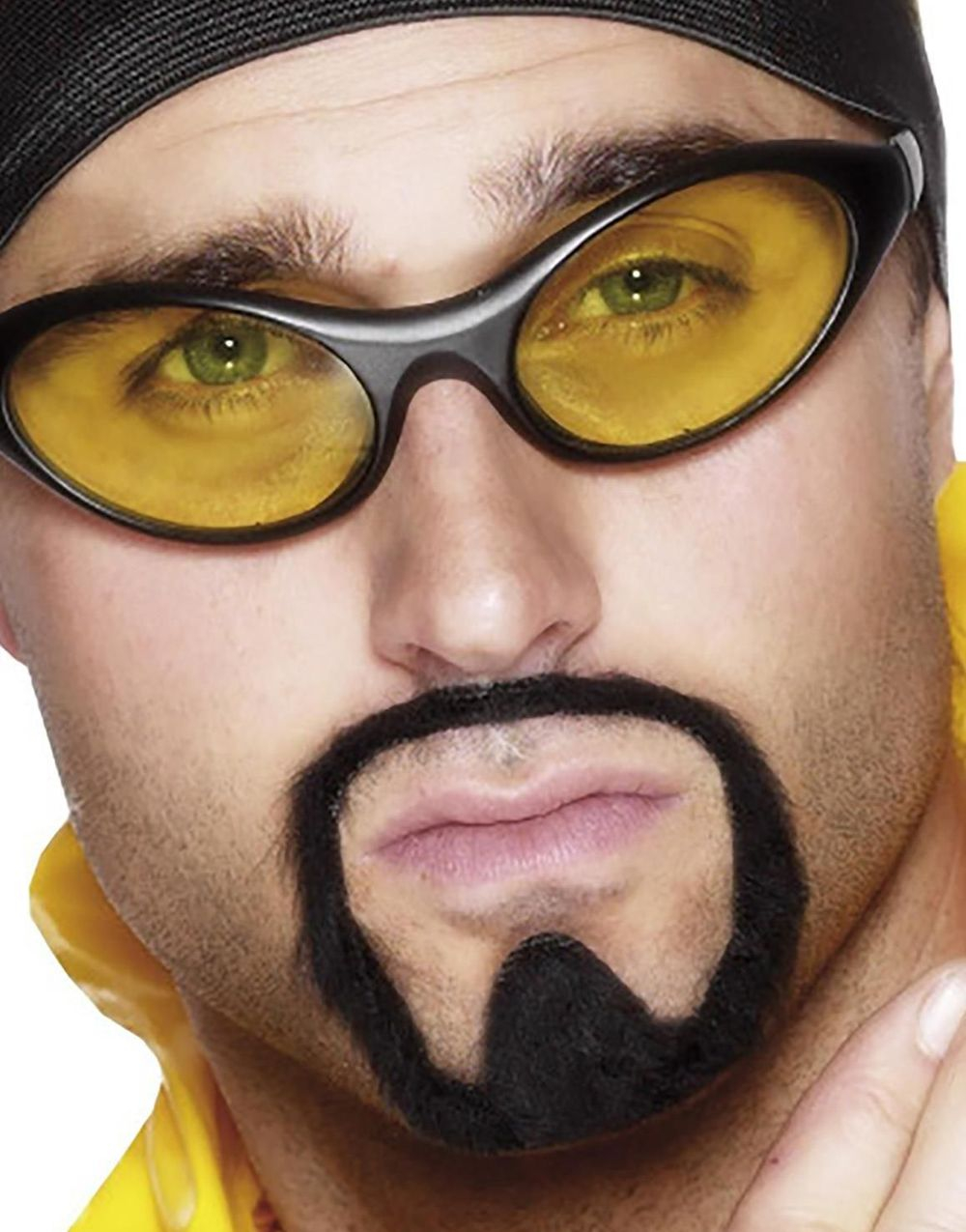 90s Rapper Solglasögon Med Gul Glas