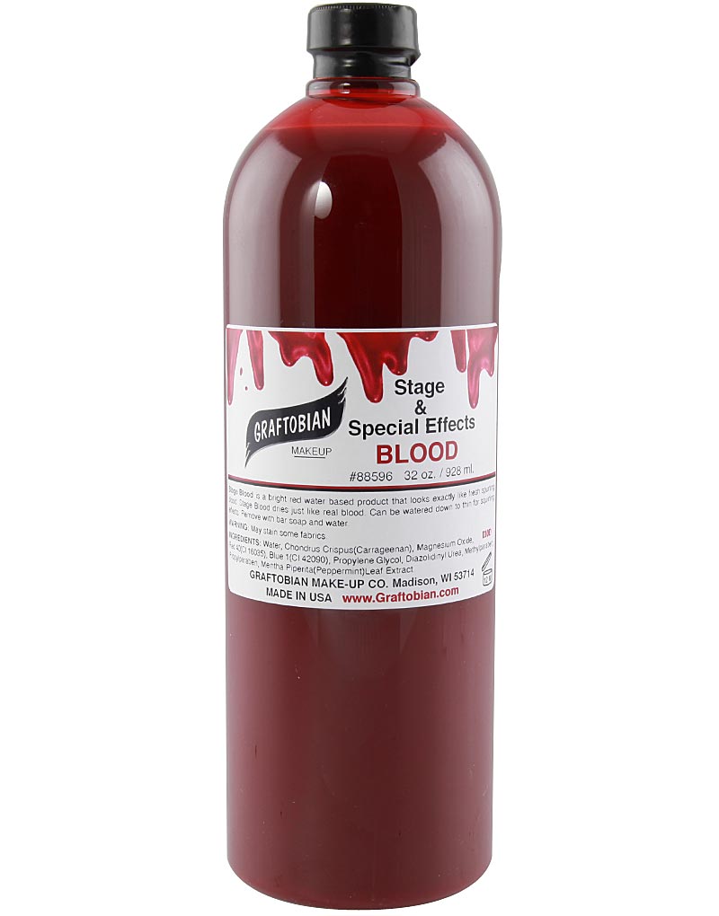 Stage Blood 928 ml Graftobian Professionellt Teaterblod