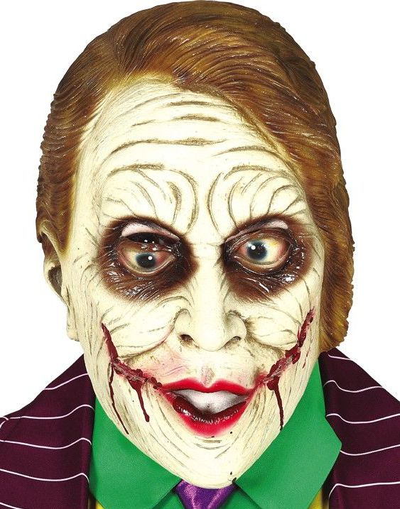 The Joker Inspirerad  Clownmask i Latex