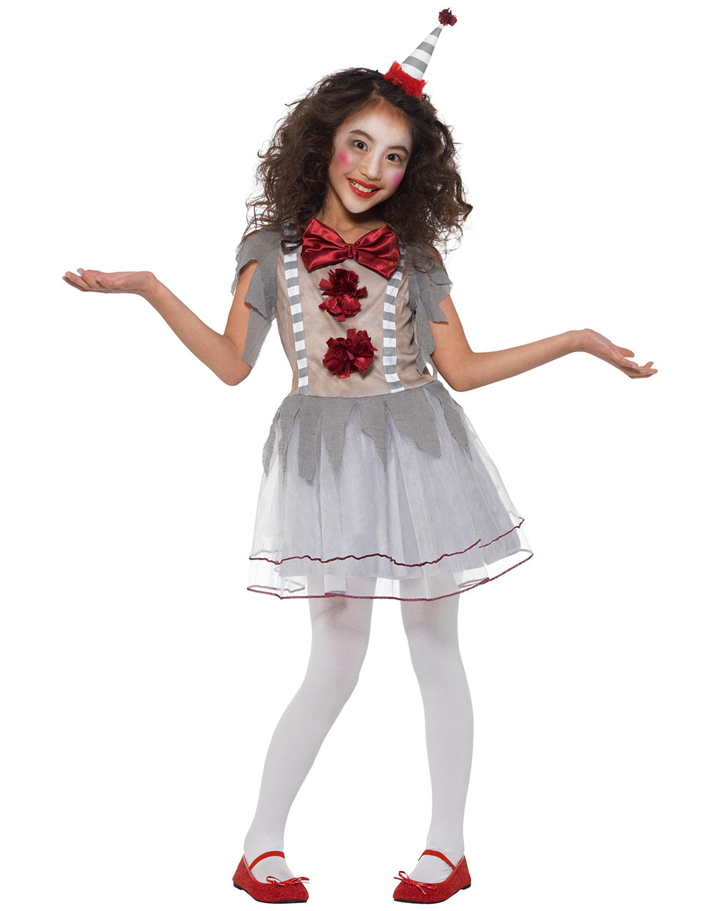 Vintage Clown Dräktklänning till Barn