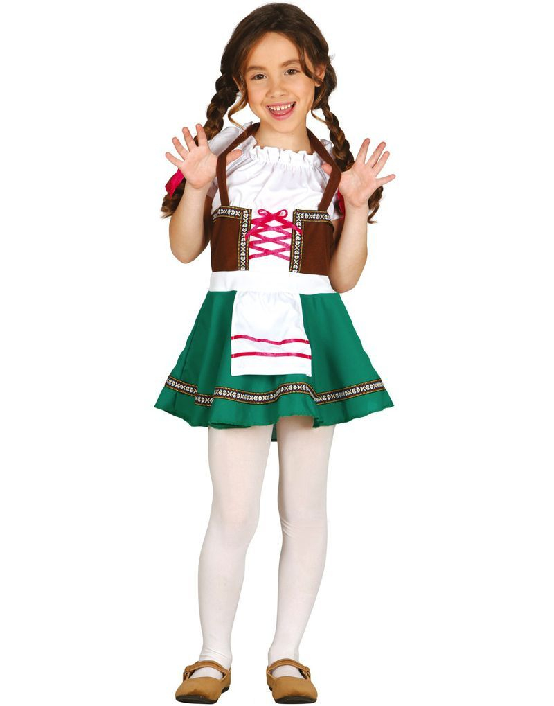 Brun och Grön Oktoberfest Dräkt till Barn