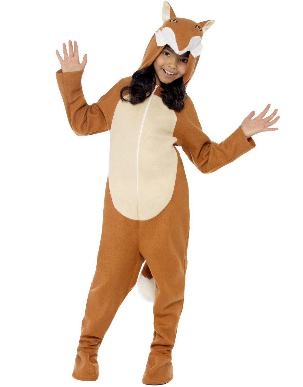 Räv Barnkostym med Huvtröja och Svans