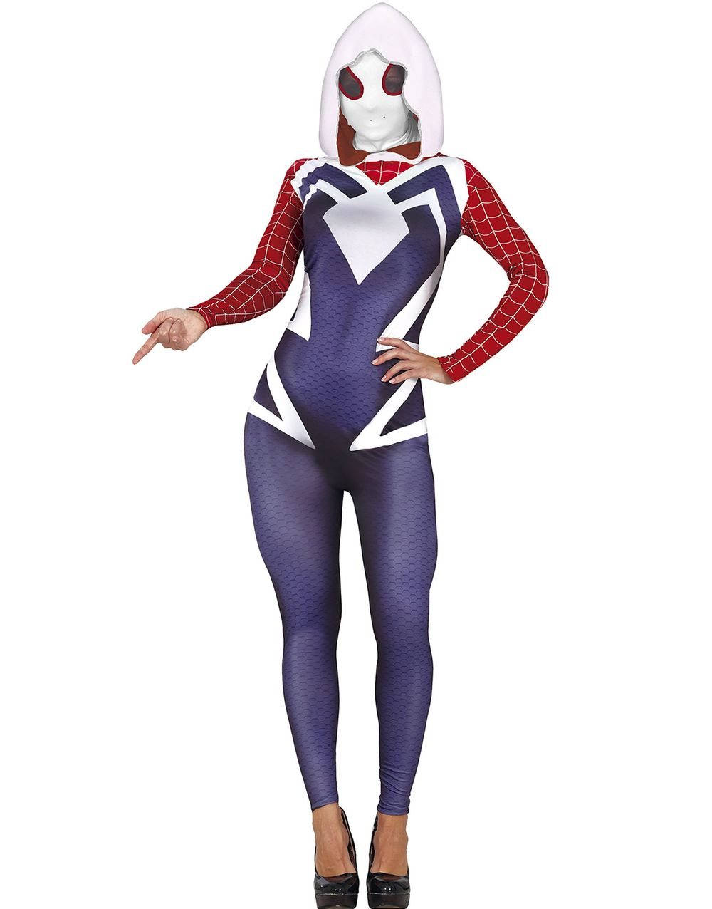 Spider-Gwen Inspirerad Maskeraddräkt till Dam