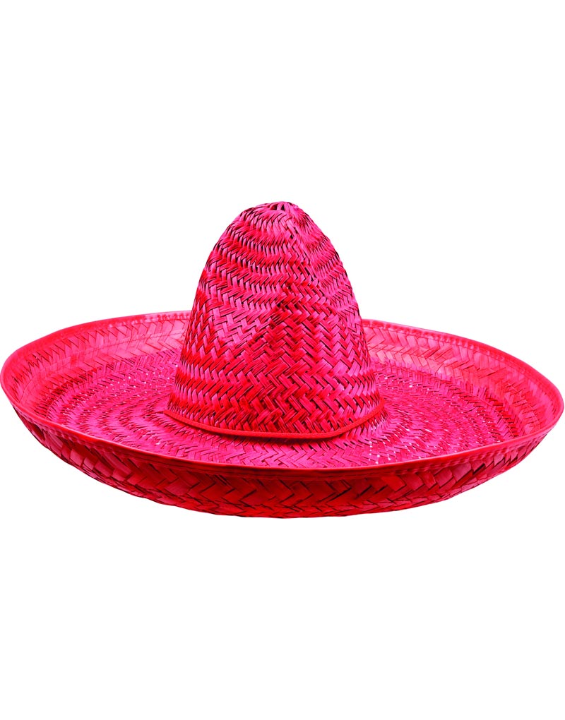 Sombrero Stråhatt i Röd 47 cm