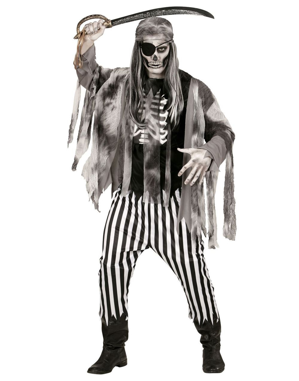 Spökskeppspiratdräkt för män