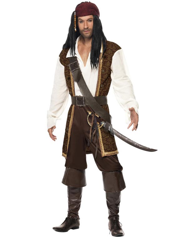 Stilig Piratkostym till Herre