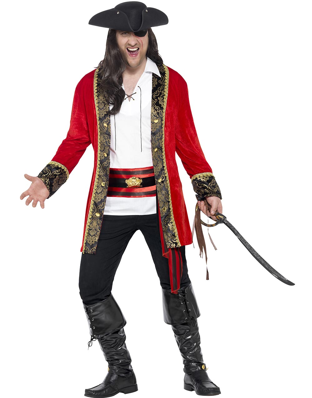 Pirat Kaptenen av Tortuga Herrkostym