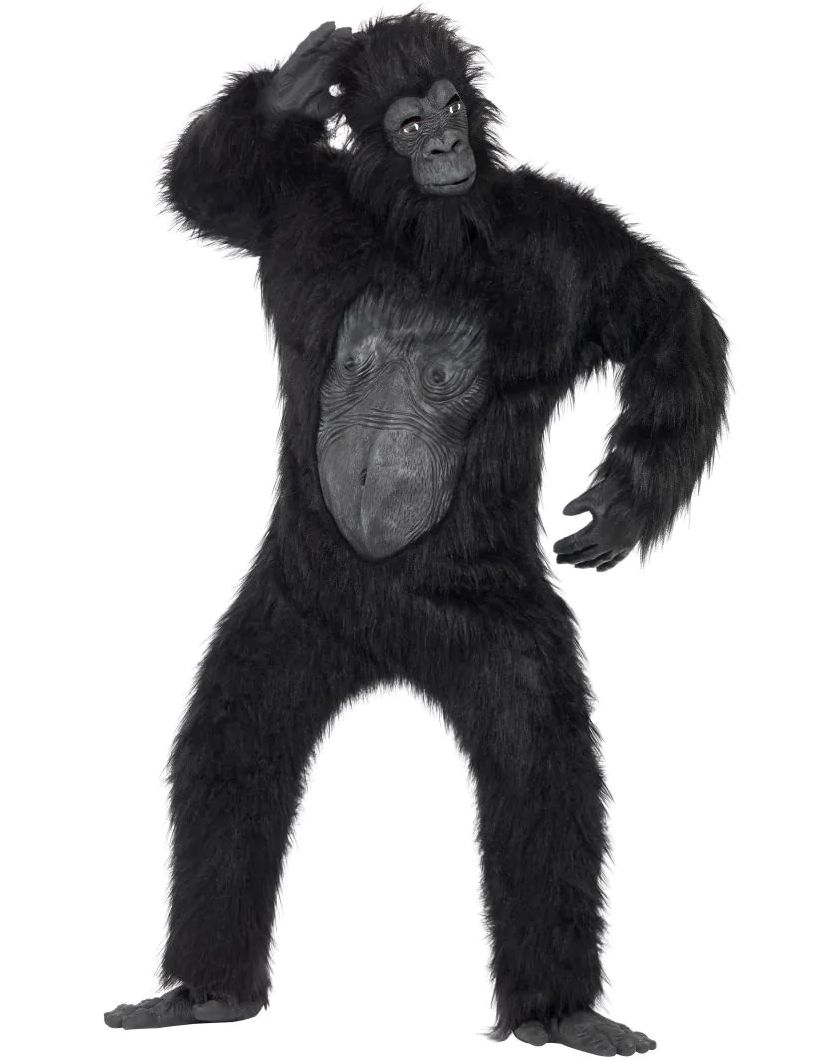 Deluxe Gorilla kostym för vuxna