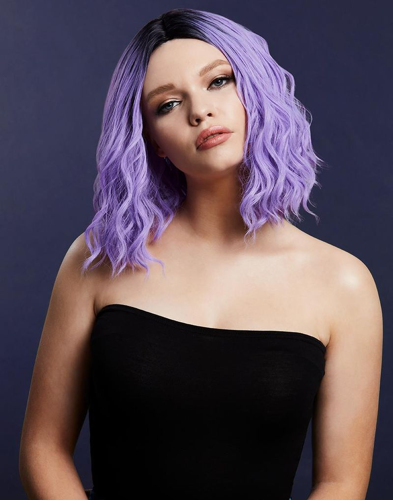 Cara Deluxe Wig - Kan Styles! - Kort Lila Peruk