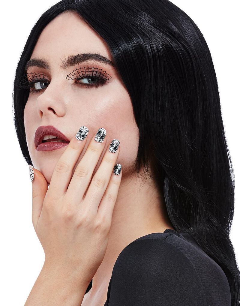 Spindelväv Lösnaglar och Ögonfransar Set