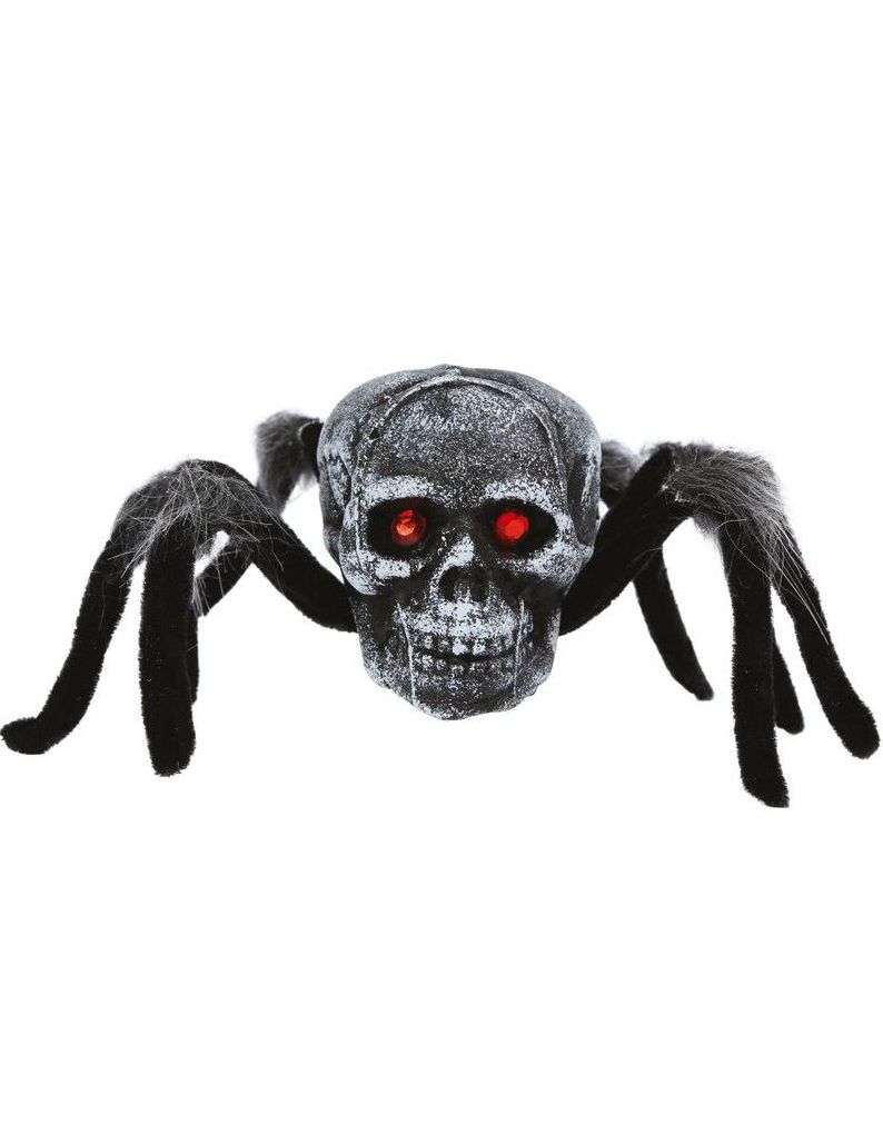 Skalle med spindelben - 34 cm Ornament