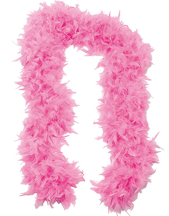 170 cm Lång Rosa Fjäderboa100 Gram