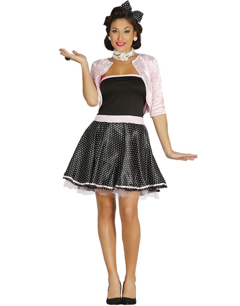 50s Rockabilly Babe Damdräkt