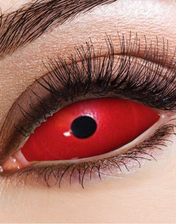 Red Sclera 22 mm Heltäckande Linser