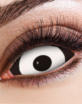 Svarta och Vita 22 mm Heltäckande Sclera Linser