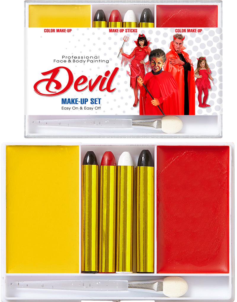 Djävul Sminkset 7 Delar
