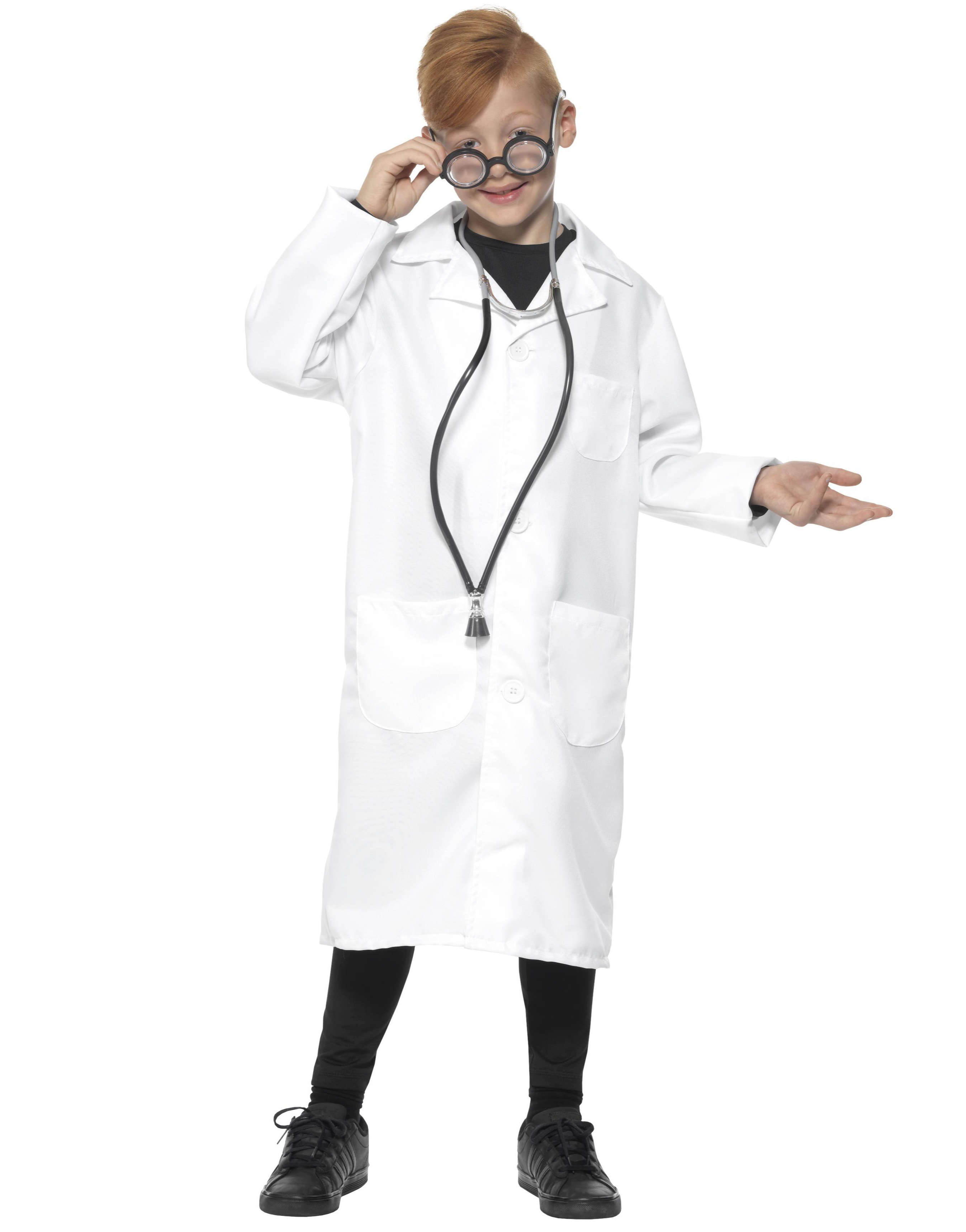 Vit Läkarrock till Barn - Dräktjacka