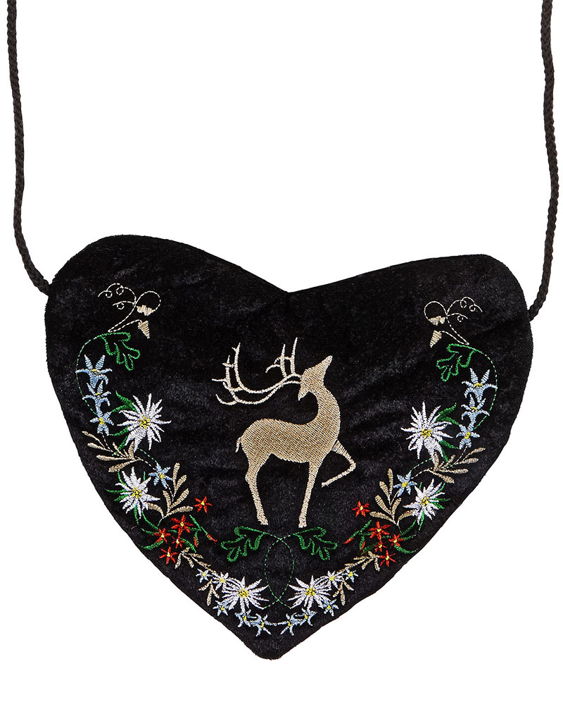 Svart Hjärtformad Oktoberfest Dräktväska