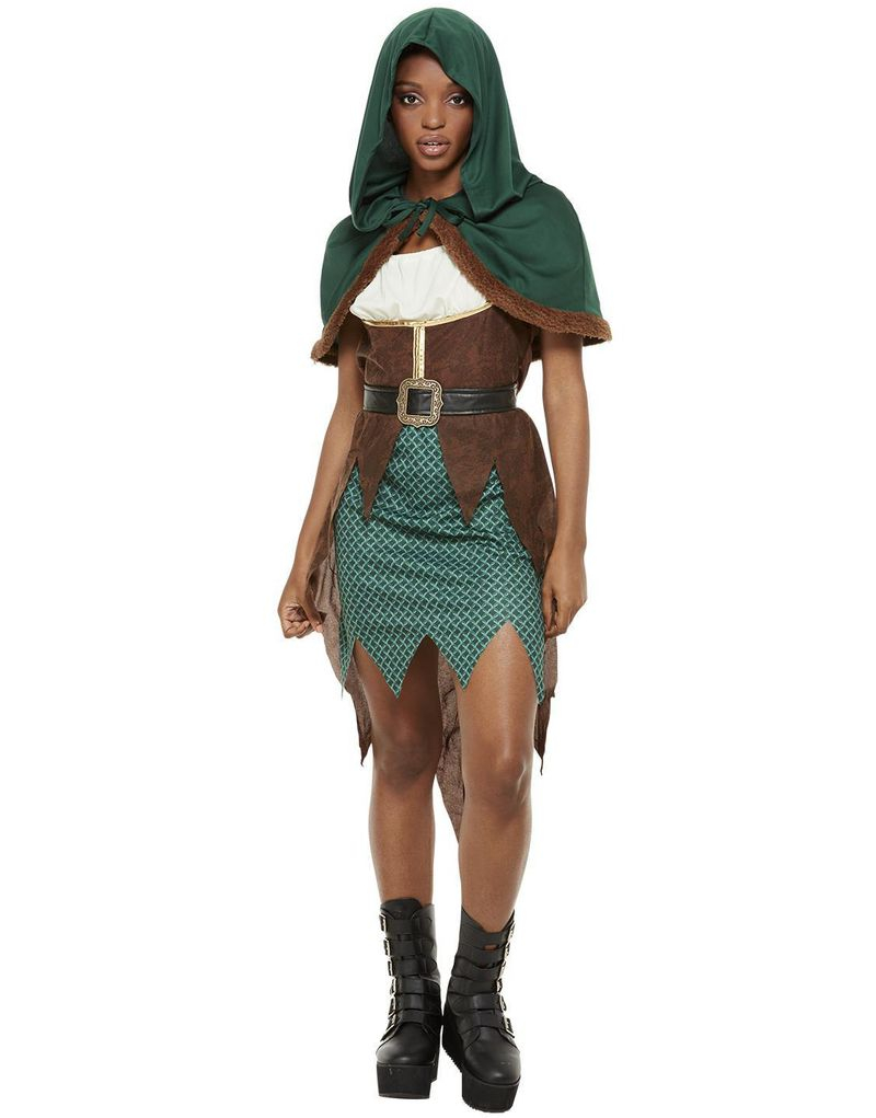 Medeltida Bågskytte Dräkt till Dam