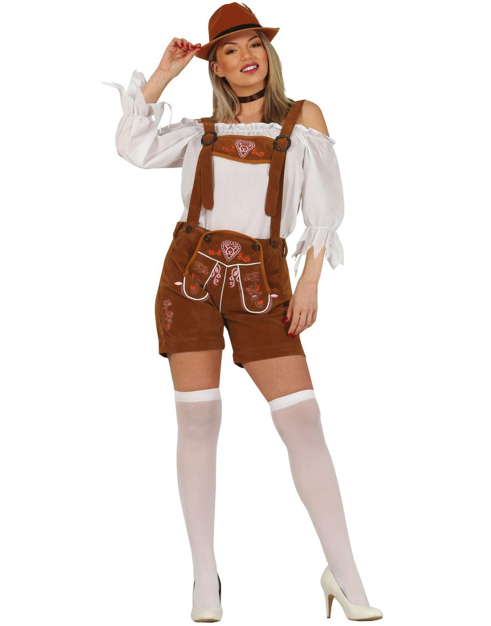 Brun Oktoberfest-dräkt för kvinnor
