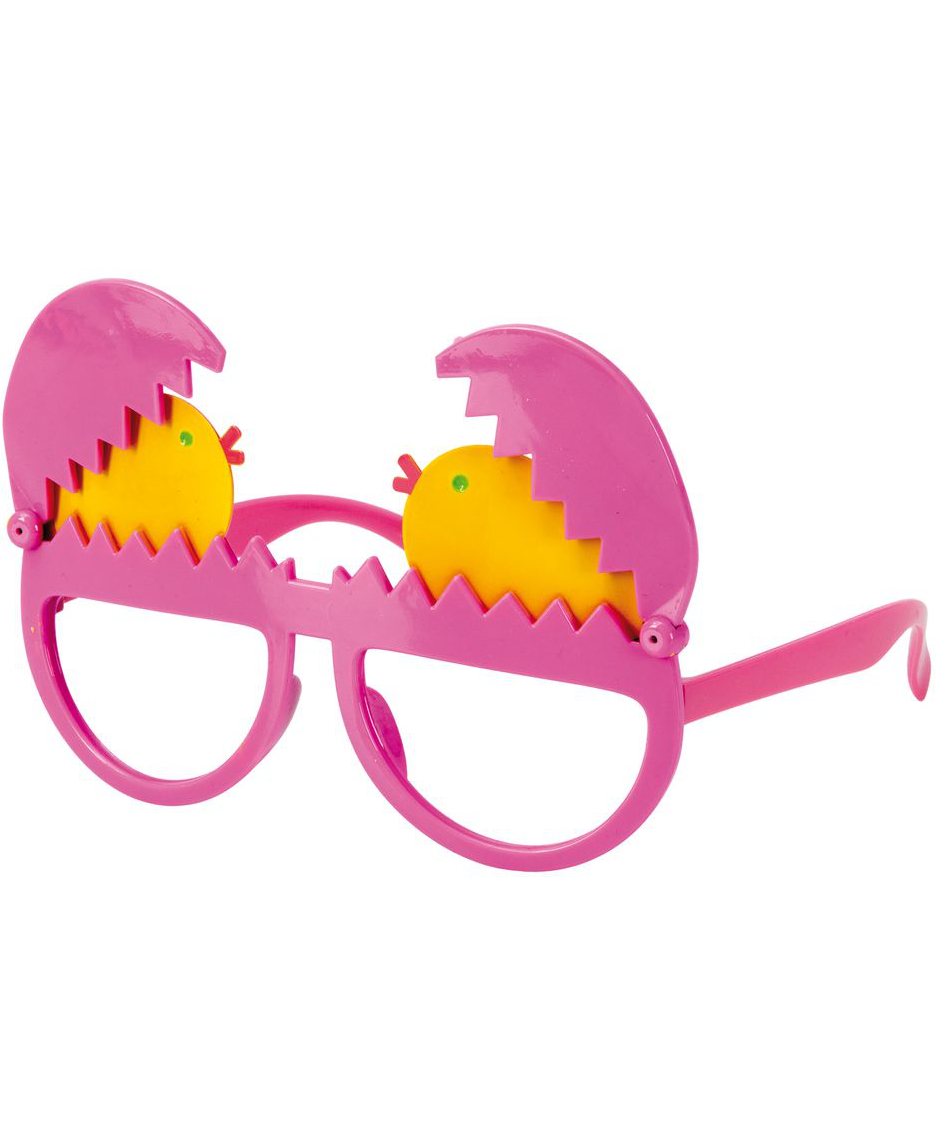 Lila Kostymglasögon med Påskkycklingar