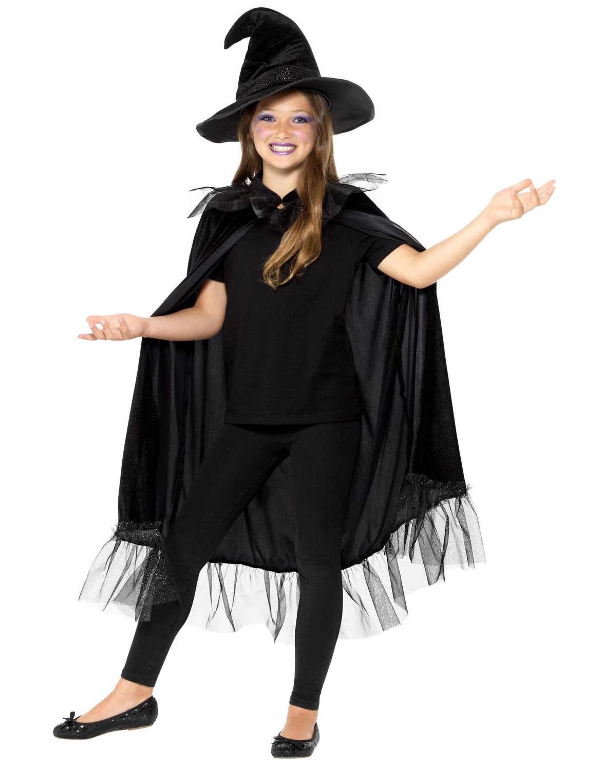 Häxa Kostymset med Glitter till Barn