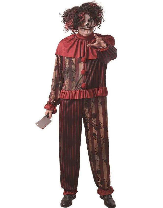 Skräckclown - Clowndräkt för man - Onesize