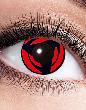 Röda och Svarta Mangekyo Crazylinser