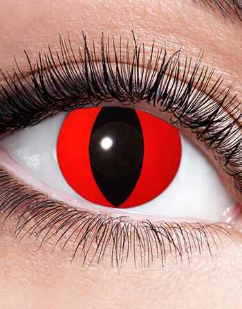 Rött Kattöga Crazylinser