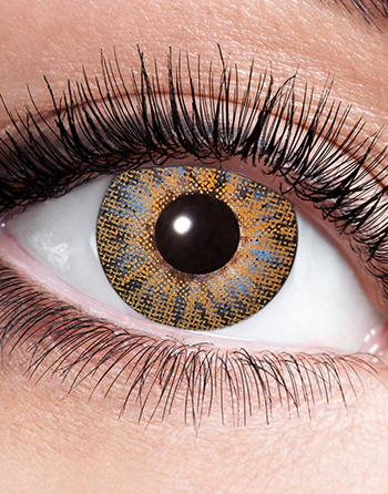 Bruna naturfärgade linser med styrka