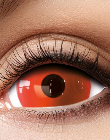 Röda Sclera 20 mm Medium Crazy linser