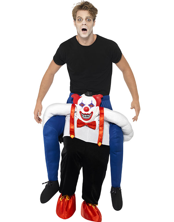 Sinister Clown Piggy Back Unisex Lyxkostym