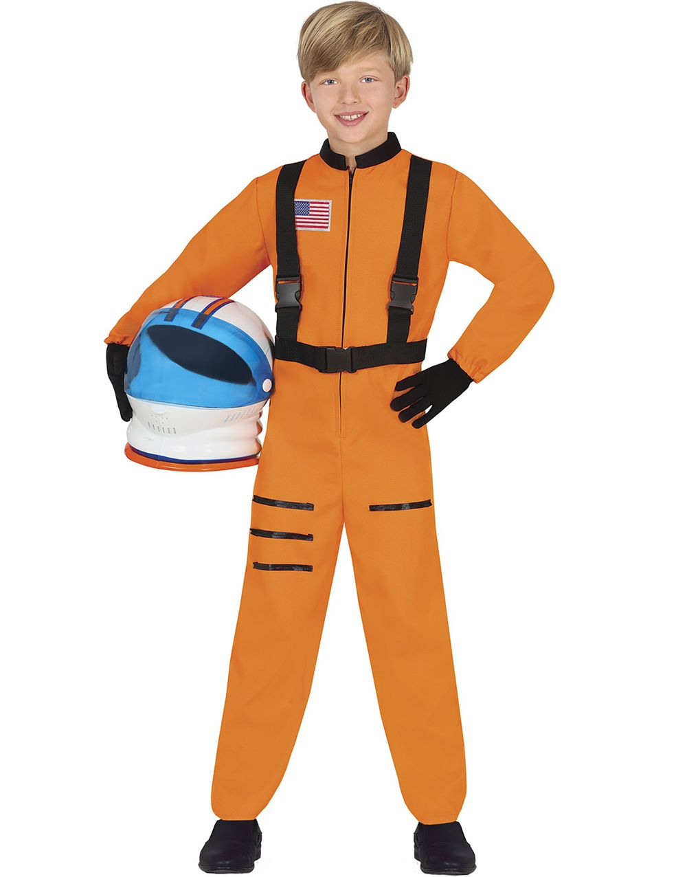 Orange Astronautdräkt till Barn