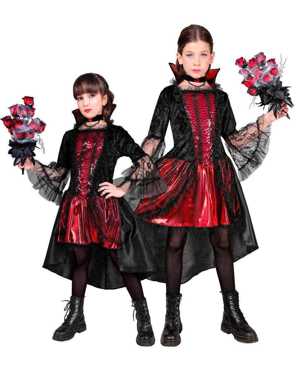 Elegant Vampyrdräkt Klänning för Barn