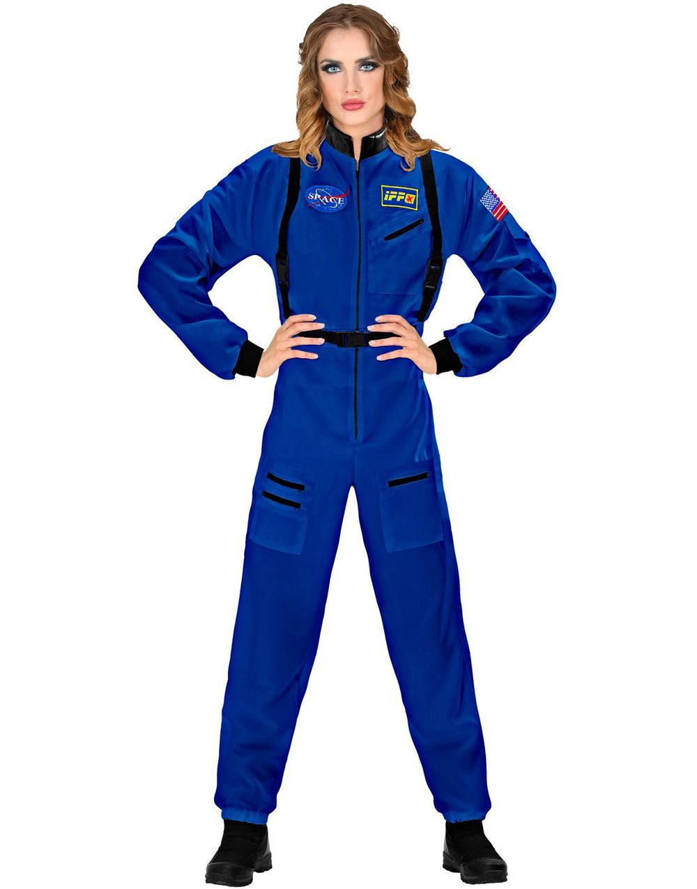 Blå Astronaut Damkostym