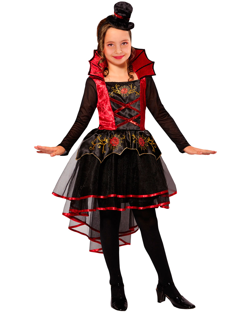 Vampyrdräkt till Barn med Minihatt