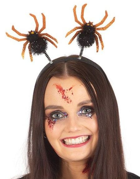 Svart Hårbåge med Orange Spindel