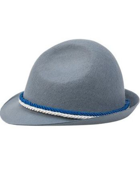 Fedora Oktoberfesthatt med Svart, Röttt och Gult Rep