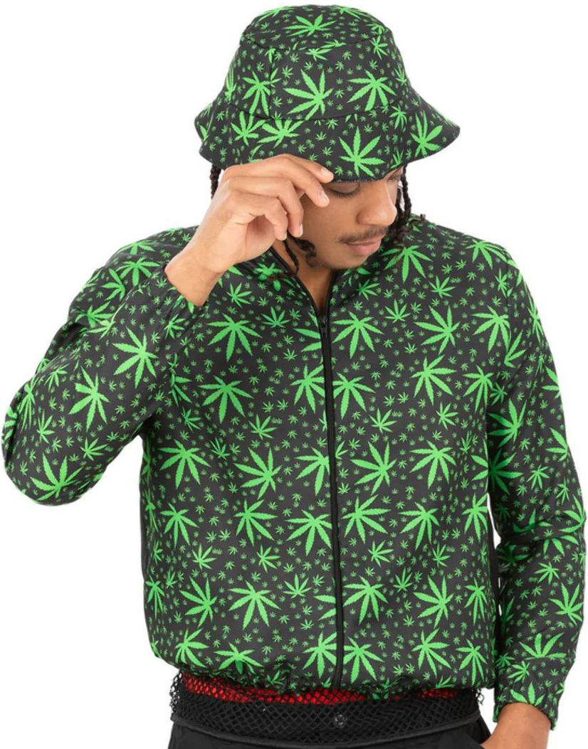 High on Life - 90-tals Unisex Maskeraddräkt med Hatt