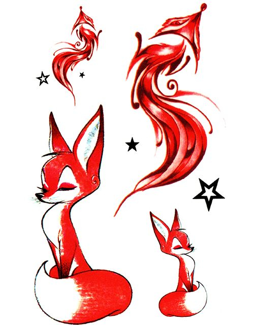 The Fox - 8 st Tatueringar